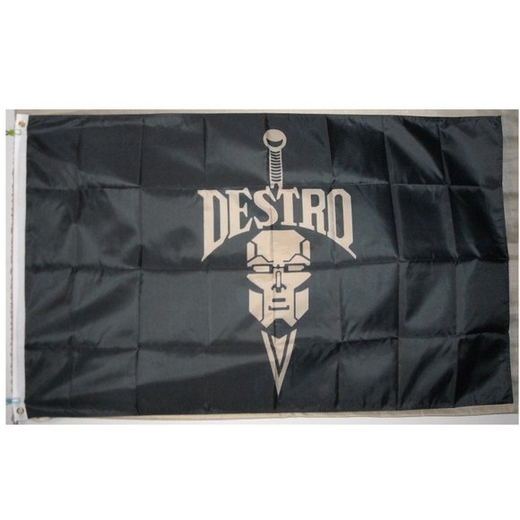 Destro Iron Grenadiers G.I. Joe Cobra 3'x5' horizontal Flag Banner Serpentor - Picture 1 of 2